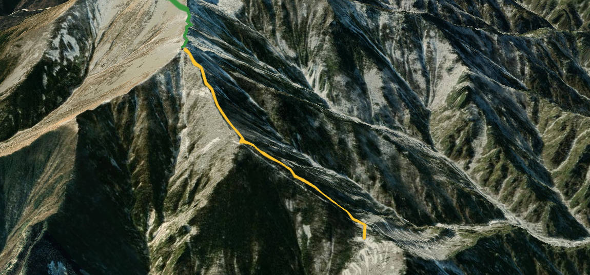 黄色的为此次路线